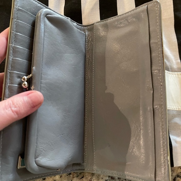 L.A.M.B. Wallet Billfold Green blue aqua teal Wallet vintage Gwen Stefani - Picture 4 of 4